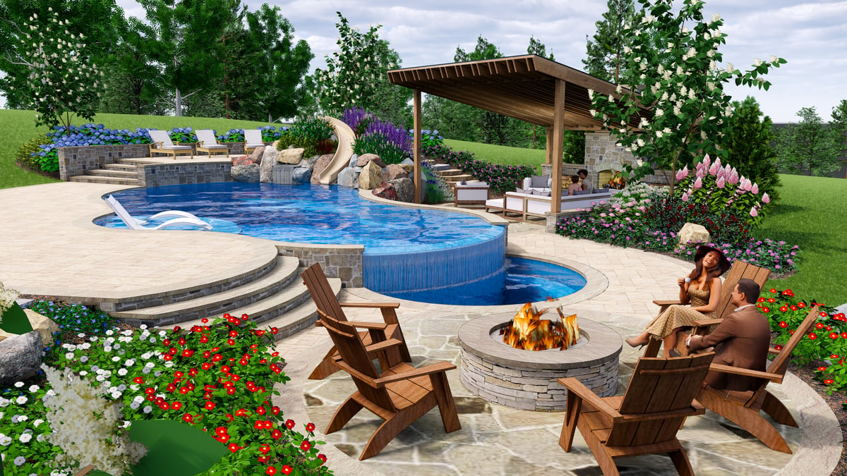 3D pool design by Rock Water Farm