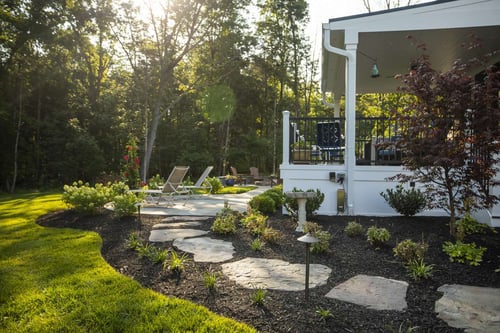 Connecting Areas In Your Great Falls Va Landscape Design Planning Transitions With Walkways Stairs Lawn More