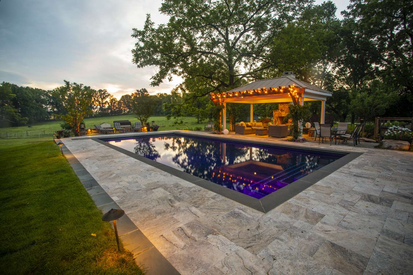 Pool designed by Rock Water Farm in Northern Virginia