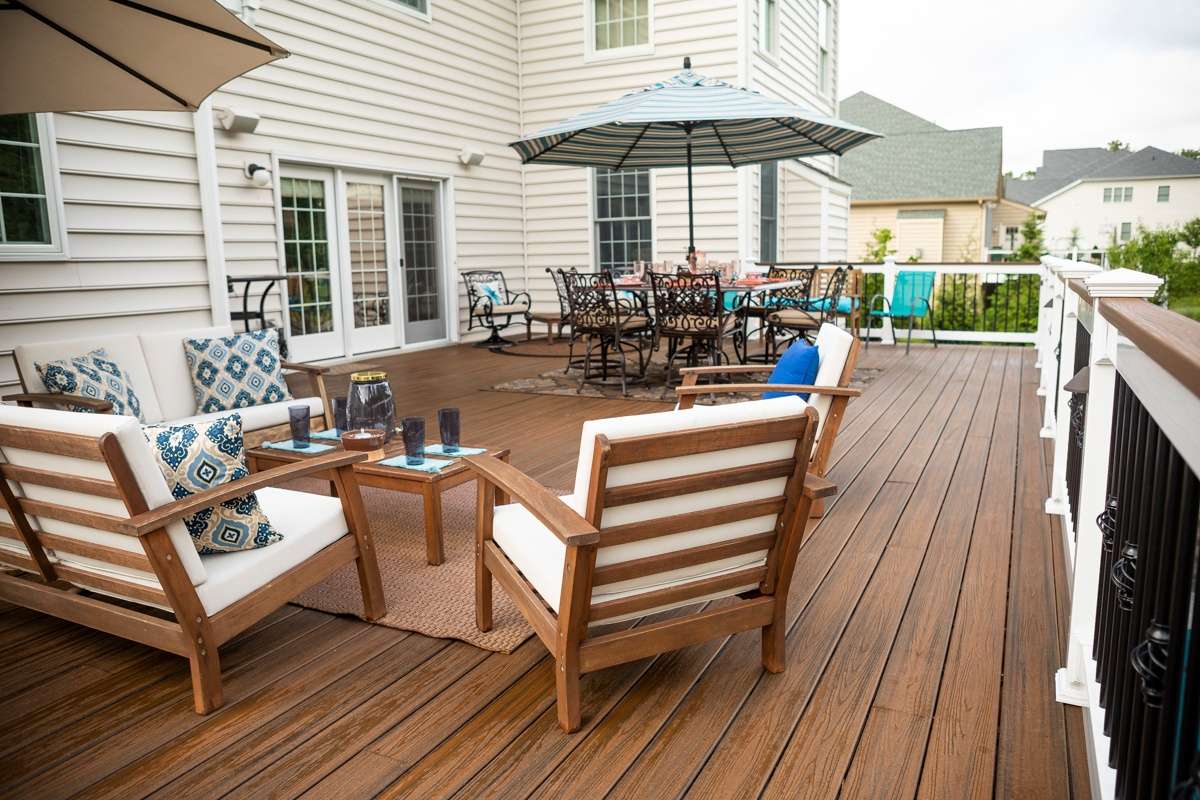 Large deck for entertaining in Haymarket, VA