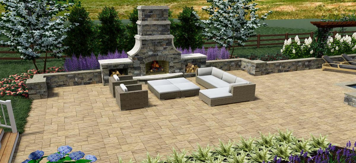 3D  patio design