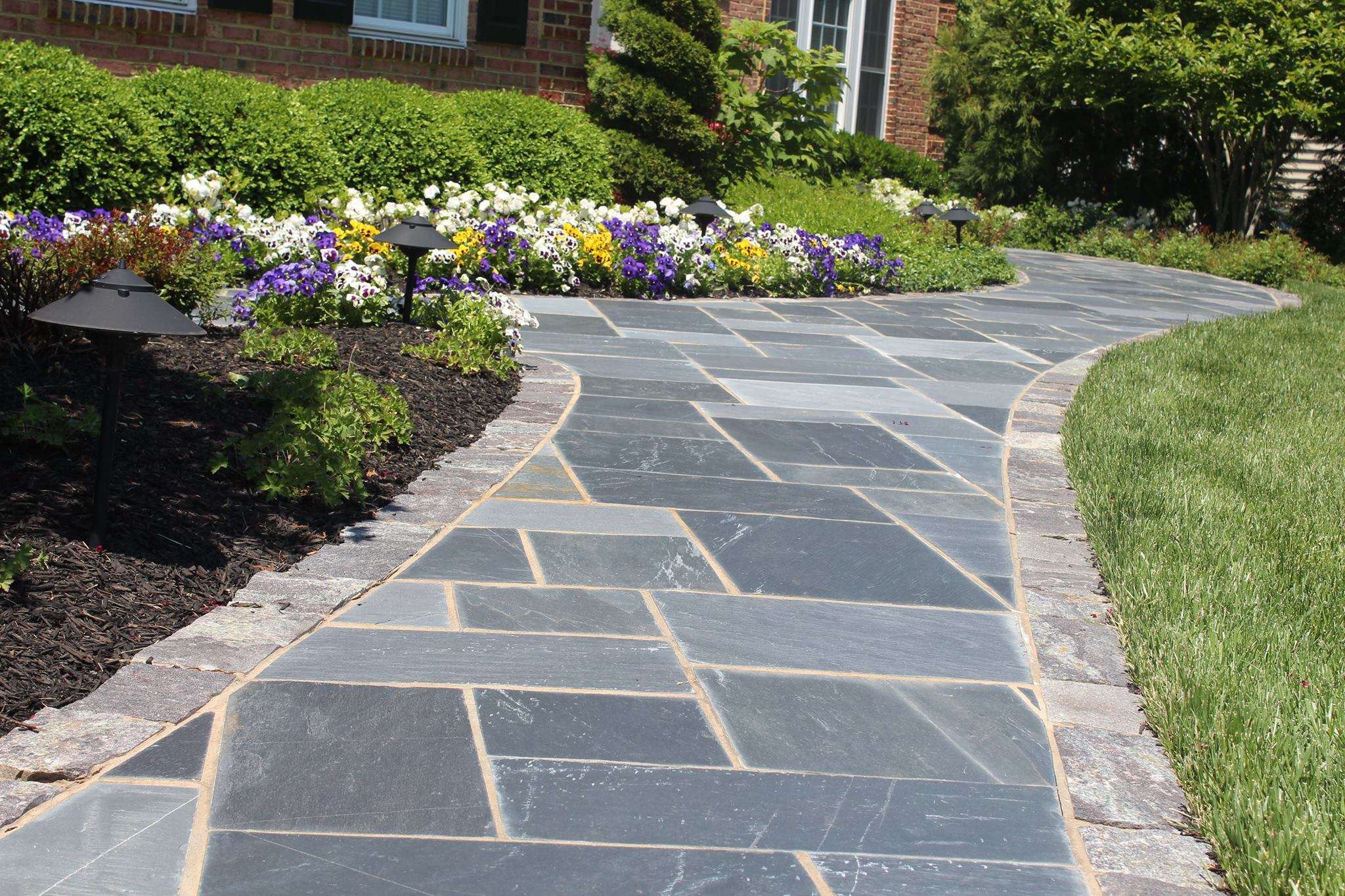 natural stone walkway