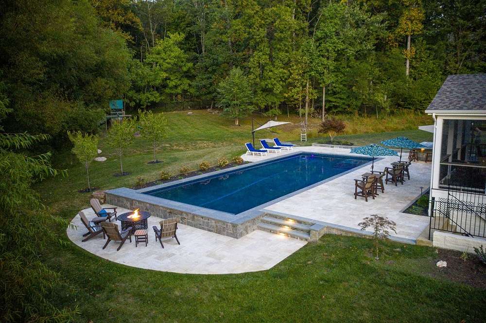 Pool and outdoor living space