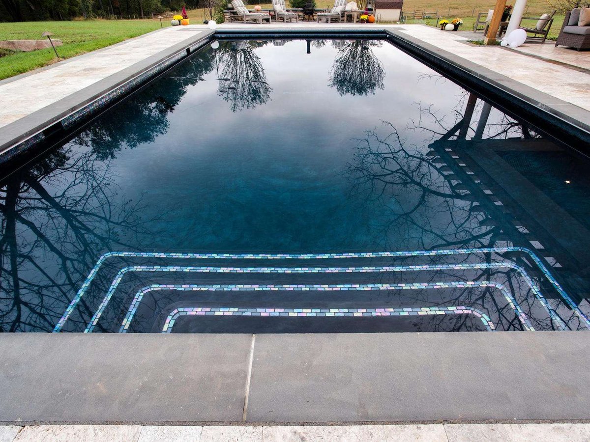 pool with steps for entry 