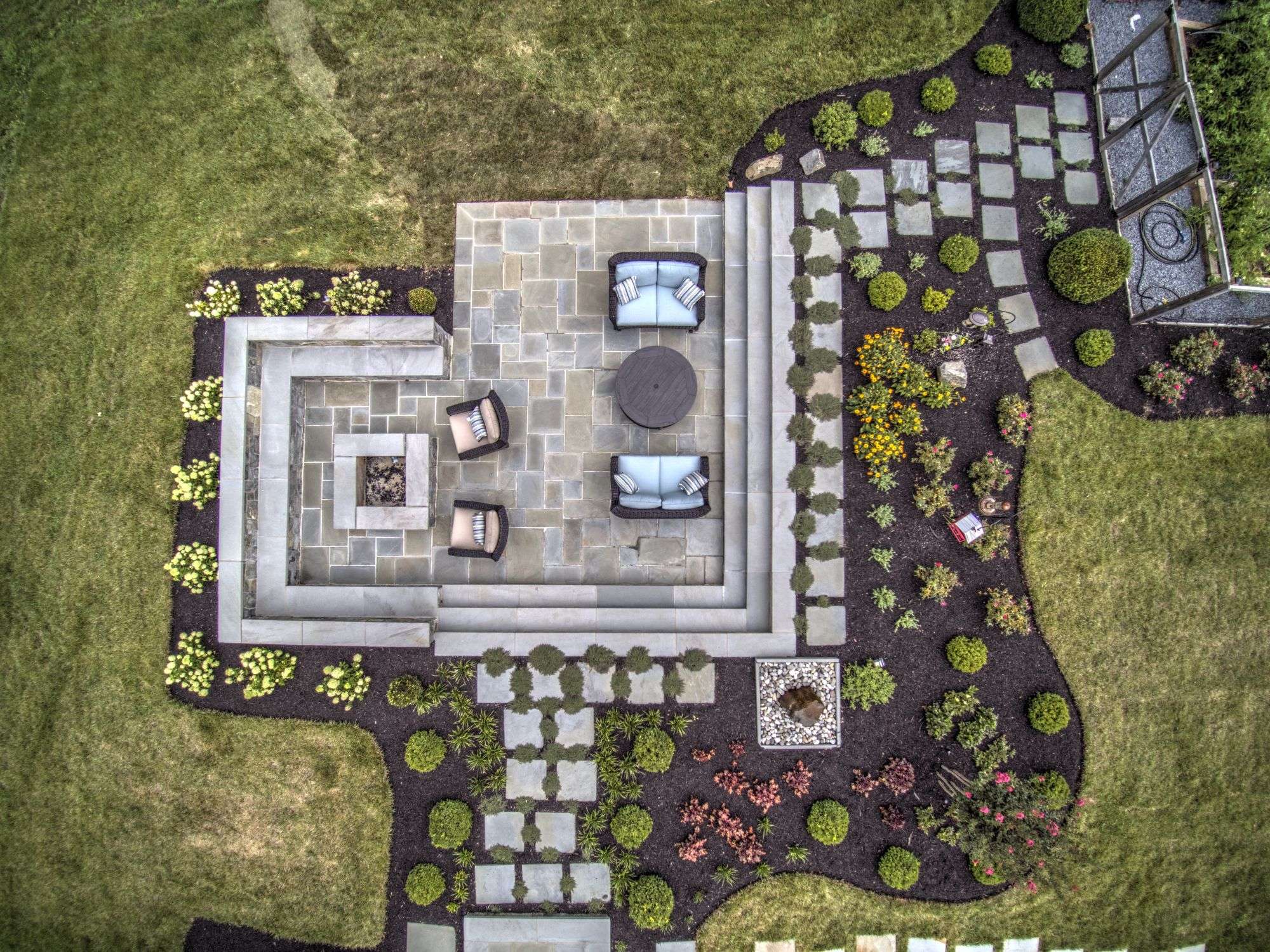 patio and firepit design
