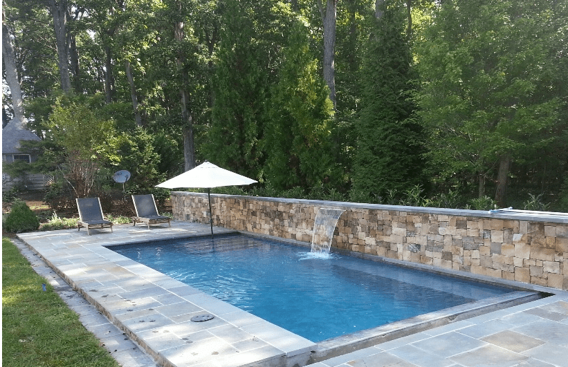 inground pool and patio in northern Virginia