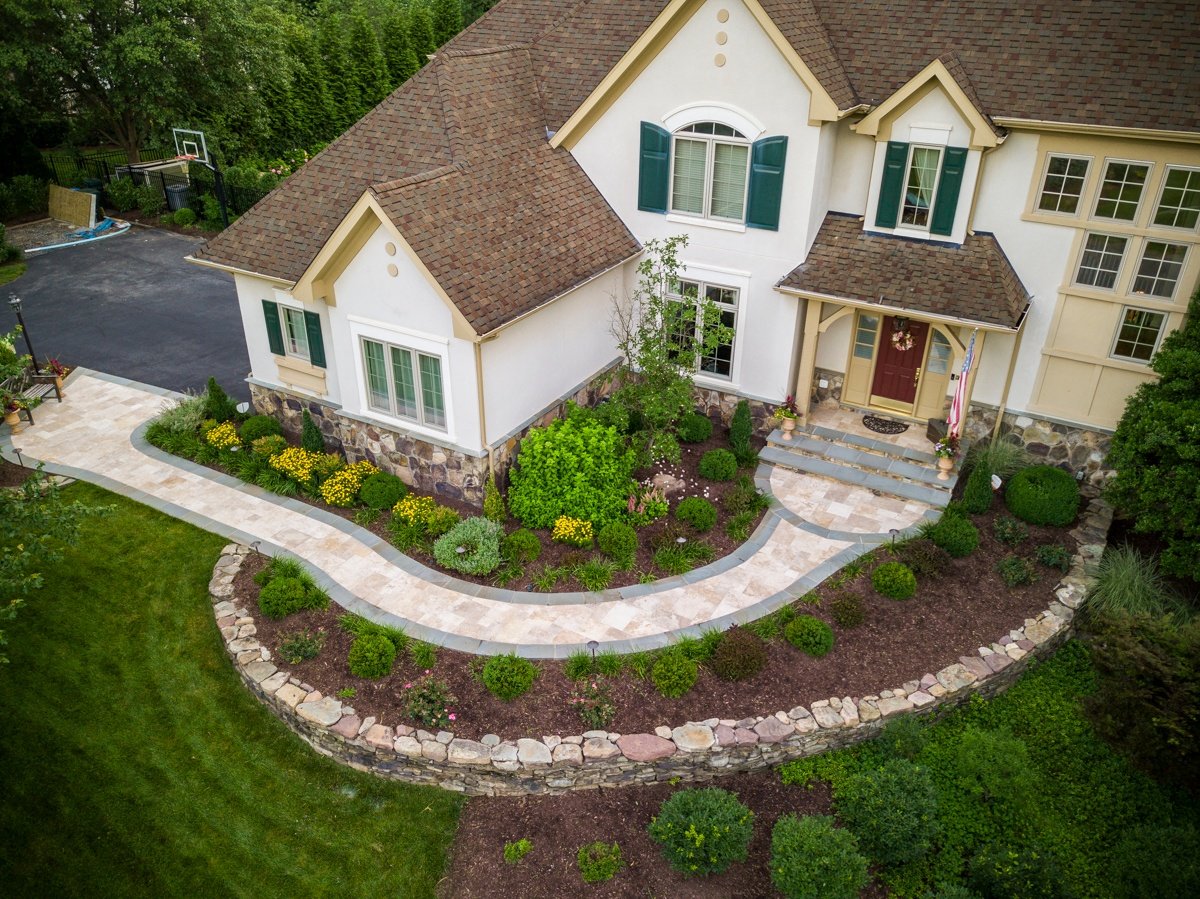 landscaping with a berm